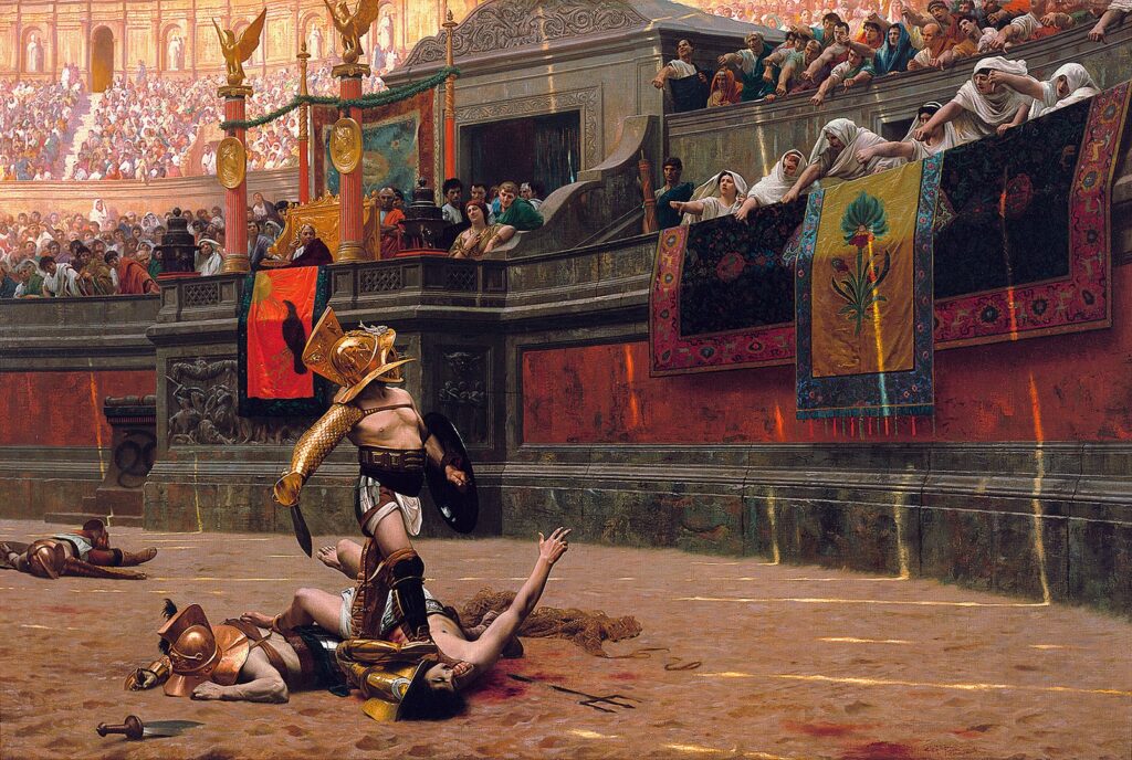 pollice verso.*oil on canvas.*97,4 x 146,6 cm.*1872